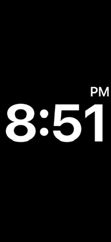 It's a clock app screenshot