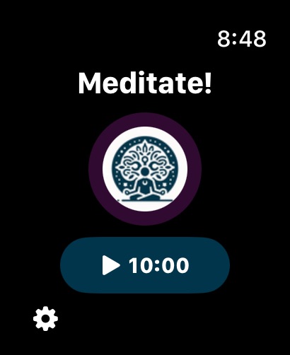Meditate watch app screenshot
